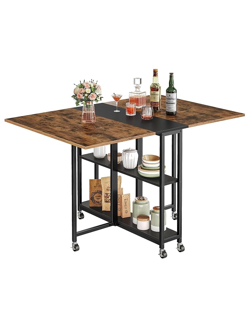 Amazon.com - CHOEZON Folding Dining Table, Movable Dining